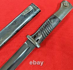 Ww2 German Army K98 Mauser Bayonet & Scabbard Matching Berg & Co 1939