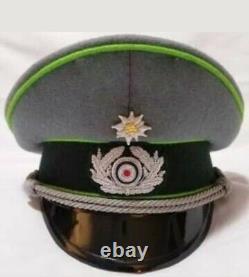 Ww2 German Army Mountaineer Officers Parade Dress Visor Hat Cap