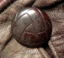 Ww2 German Army Officer Brown Leather Coat Jacket