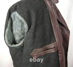 Ww2 German Army Officer Brown Leather Coat Jacket