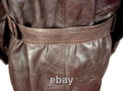 Ww2 German Army Officer Leather Coat