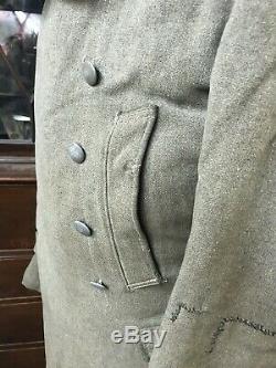 Ww2 German Coat Jacket Overcaot Original Wwii Heer Army Field Repairs Tunic