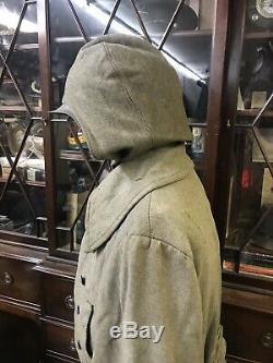 Ww2 German Coat Jacket Overcaot Original Wwii Heer Army Field Repairs Tunic