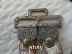 Ww2 German Deluxe Army Dagger Hangers. Drgm Marked/stamped