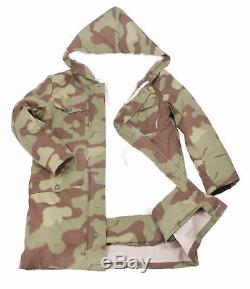 Ww2 German Elite Army Italian Camo Fur-lined Winter Parka Coat Size L