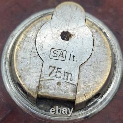 Ww2 German / Finnish Army Tape Measure Leather Metal Ruler Wwii Military