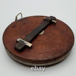 Ww2 German / Finnish Army Tape Measure Leather Metal Ruler Wwii Military