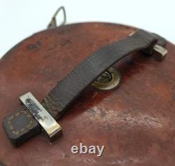 Ww2 German / Finnish Army Tape Measure Leather Metal Ruler Wwii Military