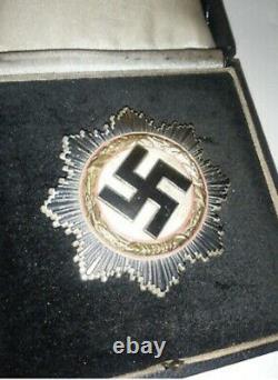 Ww2 German Iron Cross Gold Deutches Kreuz Badge In Fitted Case