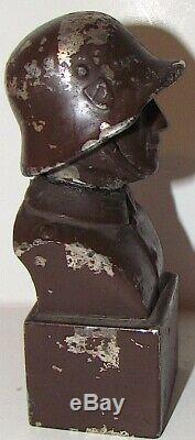 Ww2 German Massive Waffen Ss Helmet Wehrmacht Heer Army Book Holder Statue Tk Wh