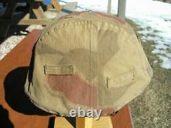 Ww2 German Reversible Camouflage Helmet Cover For Army & Elite Wwii Units Orig