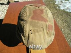 Ww2 German Reversible Camouflage Helmet Cover For Army & Elite Wwii Units Orig