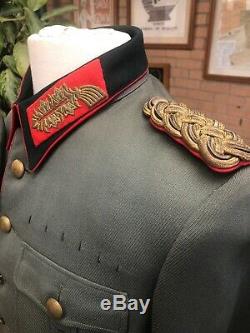 Ww2 German Uniform General Major Army Complete All Insignia Gold Bullion Thread