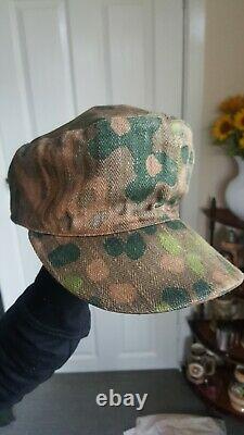 Ww2 German m44 patern field cap in good used condition camouflaged xx cap