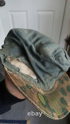 Ww2 German m44 patern field cap in good used condition camouflaged xx cap