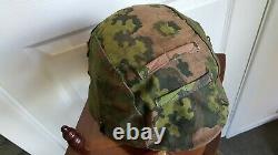 Ww2 German original camouflaged helmet cover