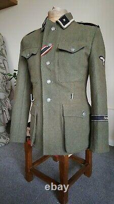 Ww2 German uniform m42 combat tunic fully badged