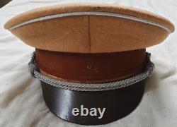 Ww2 German wehrmacht army general cap wool leather satin felt size 57