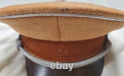 Ww2 German wehrmacht army general cap wool leather satin felt size 57
