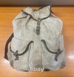 Ww2! Original Wehrmacht Canvas Backpack / Rucksack German Army Late War