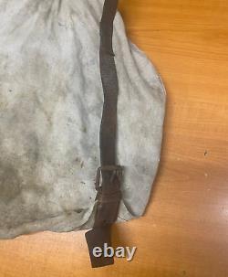 Ww2! Original Wehrmacht Canvas Backpack / Rucksack German Army Late War