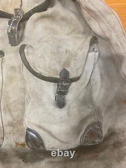 Ww2! Original Wehrmacht Canvas Backpack / Rucksack German Army Late War