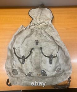 Ww2! Original Wehrmacht Canvas Backpack / Rucksack German Army Late War