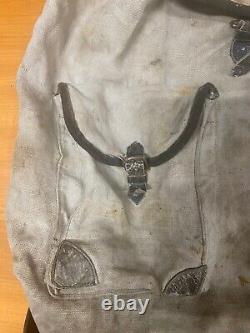 Ww2! Original Wehrmacht Canvas Backpack / Rucksack German Army Late War