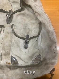 Ww2! Original Wehrmacht Canvas Backpack / Rucksack German Army Late War