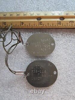 Ww2 Us Marine Dog Tag Officers Hat Sterling Badge German Army Folding Fork Spoon