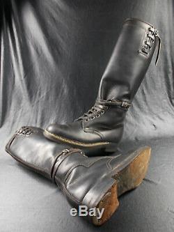Ww2 Vtg German Army Elite Motorcycle Krad Boots Honved Tank Officers Boots
