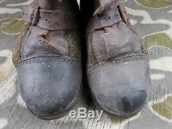 Ww2 Vtg German Wehrmacht Army Soldiers Winter Jack Boots Named