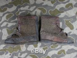 Ww2 Vtg German Wehrmacht Army Soldiers Winter Jack Boots Named