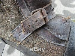 Ww2 Vtg German Wehrmacht Army Soldiers Winter Jack Boots Named