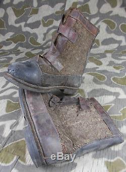 Ww2 Vtg German Wehrmacht Army Soldiers Winter Jack Boots Named