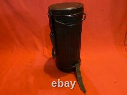 Ww2 Wwii German Gas Mask Canister Box Original Military 1943 Army Original