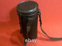 Ww2 Wwii German Gas Mask Canister Box Original Military Mkq 44 Army With Strap