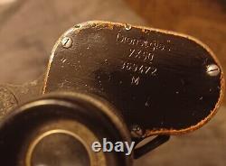 Wwii 1942 German Army Leica Wide-angle Binoculars M Mkd / Beh Coded + Orig Case