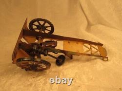 Wwii German Army Elastolin Lineol Hausser Tin Windup Field Cannon