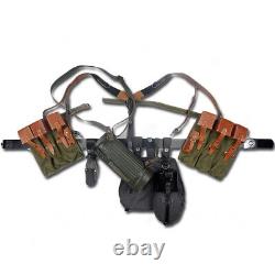 Wwii German Army Elite Mp44 Canvas Pouch Equipment Combination Solider Belt Set