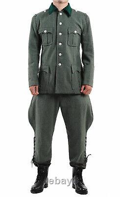 Wwii German Army M36 Officer Wool Field Tunic & Breeches Size L