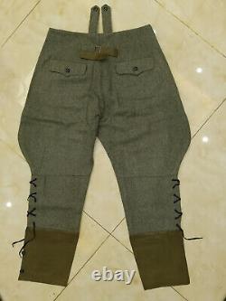 Wwii German Army M36 Officer Wool Field Tunic & Breeches Size XXL