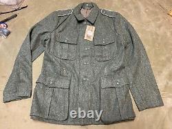 Wwii German Heer Army Waffen M1940 M40 Combat Field Tunic-large 44r