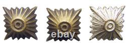 Wwii Germany Vintage Original German Army Nco Officer Lot Of 3 Rank Pips Rare