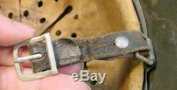 Wwii M-40 German Army Helmet With Liner And Chinstrap