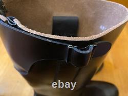 Wwii Style German Army Jackboots Knobelbecher Black Leather Soles Us 10 Eur 43