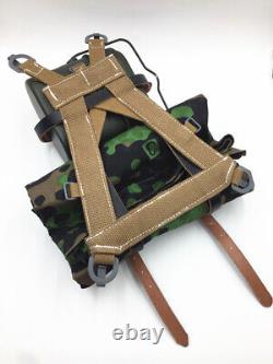 Wwii Ww2 German Army Field Load Bearing Suspender A-frame Canteen Plane Tree No3