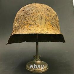 Wwii Ww2 German Army Helmet Original With Plenty Of Rust Battlefield Find