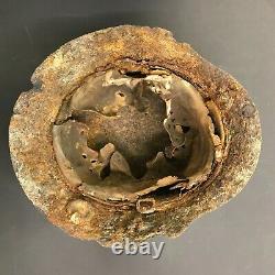 Wwii Ww2 German Army Helmet Original With Plenty Of Rust Battlefield Find