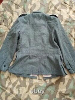 Wwii Ww2 German Army M40 Wh Em Field Gray Green Wool Tunic Coat Jacket
